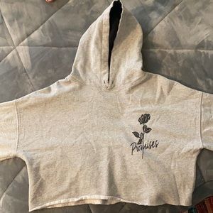 Grey Cropped Sweatshirt